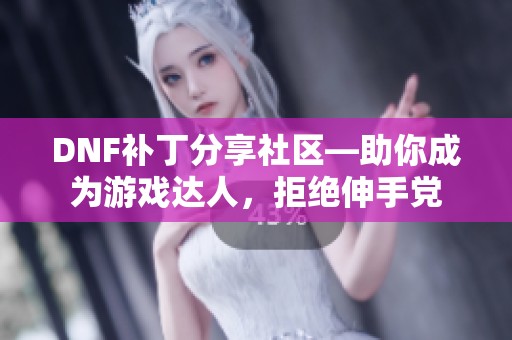 DNF補(bǔ)丁分享社區(qū)—助你成為游戲達(dá)人,拒絕伸手黨 DNF補(bǔ)丁分享社區(qū)—助你成為游戲達(dá)人,拒絕伸手黨