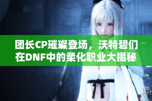 團長CP璀璨登場，沃特碧們在DNF中的柔化職業(yè)大揭秘