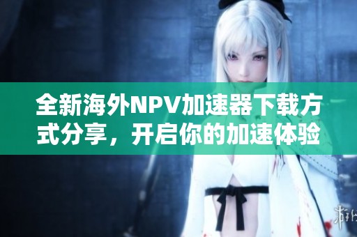 全新海外NPV加速器下載方式分享，開啟你的加速體驗