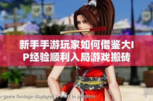 新手手游玩家如何借鑒大IP經(jīng)驗順利入局游戲搬磚