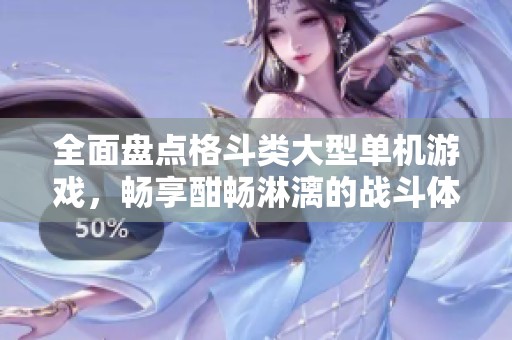 全面盤點(diǎn)格斗類大型單機(jī)游戲，暢享酣暢淋漓的戰(zhàn)斗體驗(yàn)