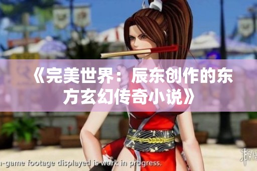 《完美世界：辰東創(chuàng)作的東方玄幻傳奇小說》