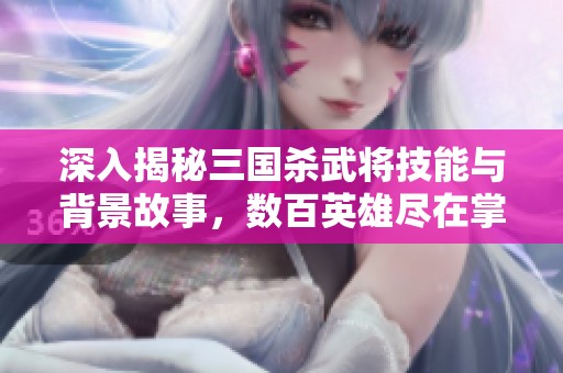 深入揭秘三國(guó)殺武將技能與背景故事，數(shù)百英雄盡在掌握