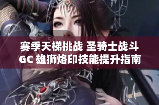 賽季天梯挑戰(zhàn) 圣騎士戰(zhàn)斗GC 雄獅烙印技能提升指南 賽季天梯挑戰(zhàn) 圣騎士戰(zhàn)斗GC 雄獅烙印技能提升指南