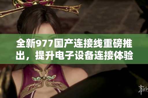 全新977國(guó)產(chǎn)連接線重磅推出，提升電子設(shè)備連接體驗(yàn)