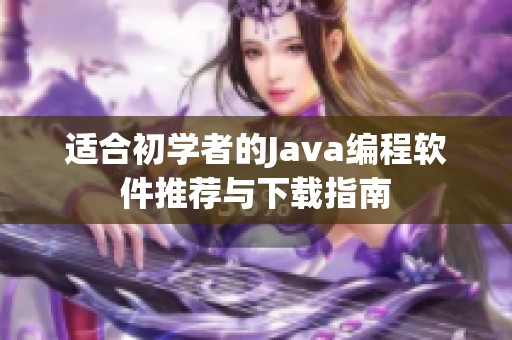 適合初學(xué)者的Java編程軟件推薦與下載指南