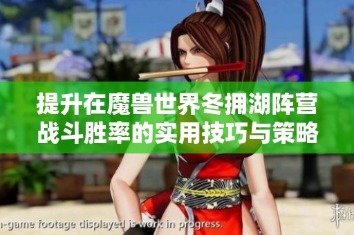 提升在魔獸世界冬擁湖陣營戰(zhàn)斗勝率的實(shí)用技巧與策略