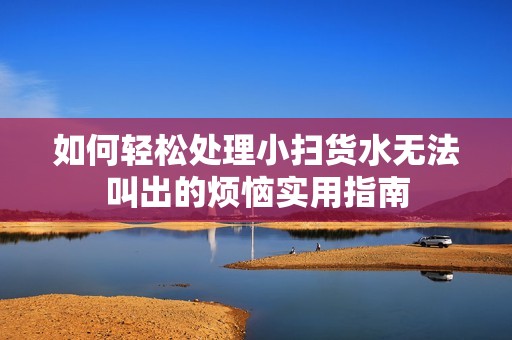 如何輕松處理小掃貨水無法叫出的煩惱實(shí)用指南