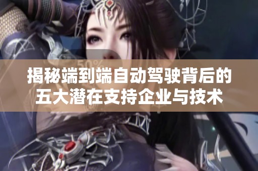 揭秘端到端自動駕駛背后的五大潛在支持企業(yè)與技術(shù)