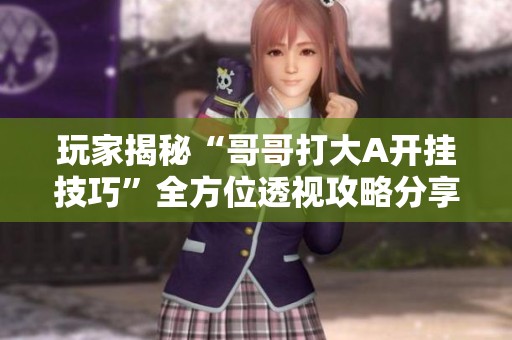 玩家揭秘“哥哥打大A開掛技巧”全方位透視攻略分享