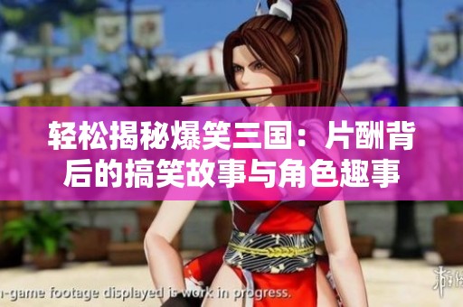 輕松揭秘爆笑三國：片酬背后的搞笑故事與角色趣事