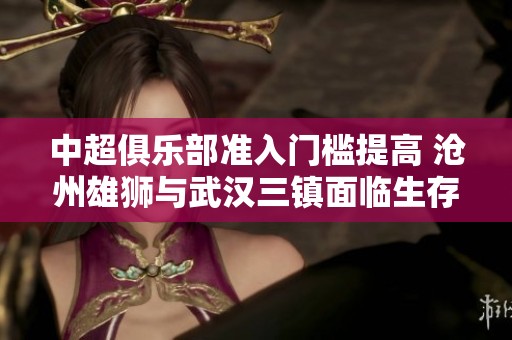 中超俱樂部準入門檻提高 滄州雄獅與武漢三鎮(zhèn)面臨生存困境