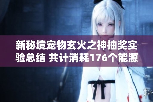 新秘境寵物玄火之神抽獎實驗總結(jié) 共計消耗176個能源