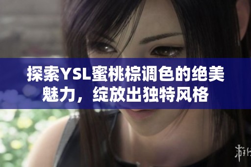 探索YSL蜜桃棕調(diào)色的絕美魅力，綻放出獨特風(fēng)格
