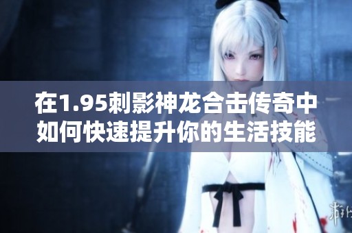 在1.95刺影神龍合擊傳奇中如何快速提升你的生活技能技巧