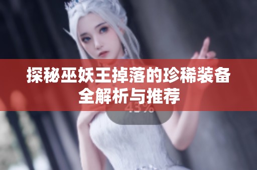 探秘巫妖王掉落的珍稀裝備全解析與推薦