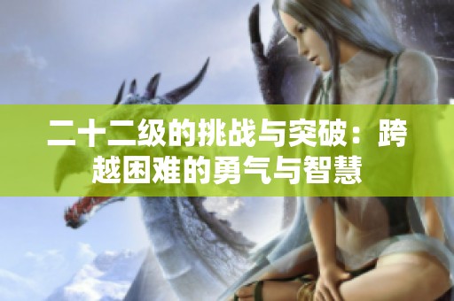二十二級的挑戰(zhàn)與突破：跨越困難的勇氣與智慧