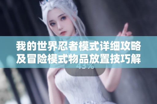 我的世界忍者模式詳細(xì)攻略及冒險(xiǎn)模式物品放置技巧解析