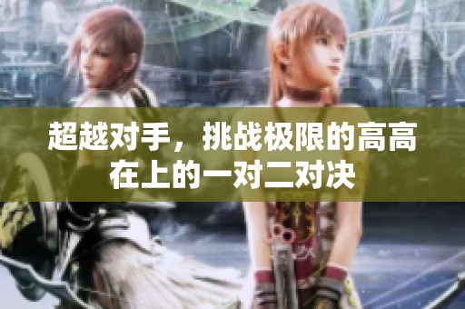 超越對手，挑戰(zhàn)極限的高高在上的一對二對決