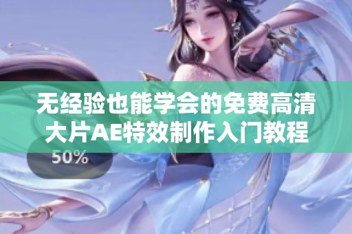 無(wú)經(jīng)驗(yàn)也能學(xué)會(huì)的免費(fèi)高清大片AE特效制作入門(mén)教程