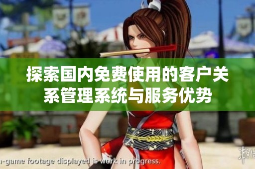 探索國內(nèi)免費使用的客戶關(guān)系管理系統(tǒng)與服務(wù)優(yōu)勢