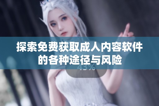 探索免費(fèi)獲取成人內(nèi)容軟件的各種途徑與風(fēng)險(xiǎn)