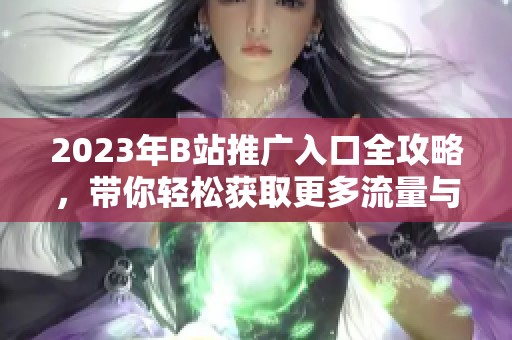 2023年B站推廣入口全攻略，帶你輕松獲取更多流量與關(guān)注