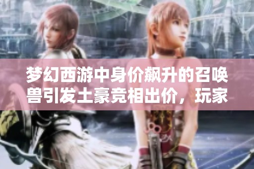 夢(mèng)幻西游中身價(jià)飆升的召喚獸引發(fā)土豪競(jìng)相出價(jià)，玩家熱議交易背后故事