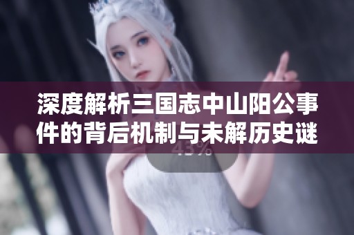 深度解析三國志中山陽公事件的背后機(jī)制與未解歷史謎團(tuán)探討