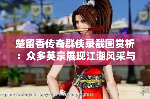 楚留香傳奇群俠錄截圖賞析：眾多英豪展現(xiàn)江湖風(fēng)采與壯麗傳奇