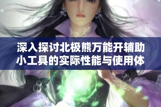 深入探討北極熊萬能開輔助小工具的實(shí)際性能與使用體驗(yàn)分析