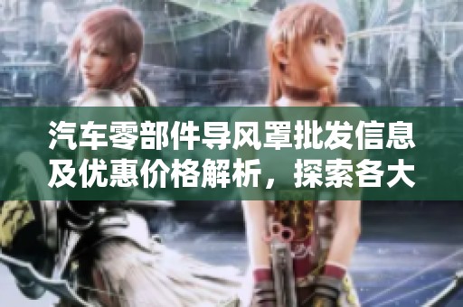 汽車零部件導(dǎo)風罩批發(fā)信息及優(yōu)惠價格解析，探索各大生產(chǎn)基地的優(yōu)質(zhì)選擇