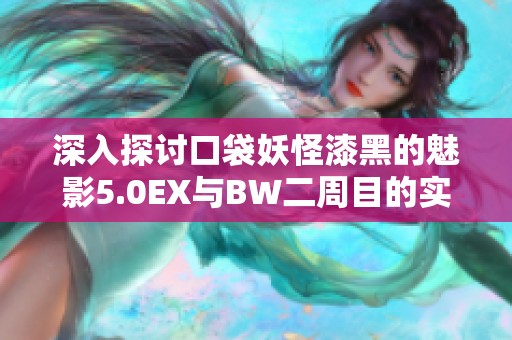 深入探討口袋妖怪漆黑的魅影5.0EX與BW二周目的實用攻略與玩法解析