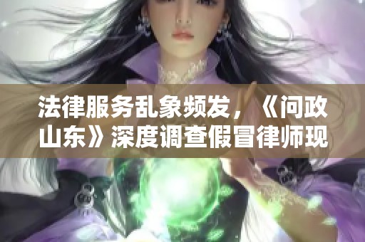 法律服務(wù)亂象頻發(fā),《問(wèn)政山東》深度調(diào)查假冒律師現(xiàn)象及其背后的利益鏈 法律服務(wù)亂象頻發(fā),《問(wèn)政山東》深度調(diào)查假冒律師現(xiàn)象及其背后的利益鏈