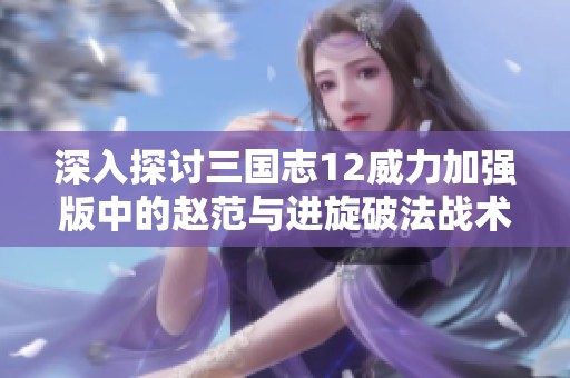 深入探討三國志12威力加強(qiáng)版中的趙范與進(jìn)旋破法戰(zhàn)術(shù)的策略及其實(shí)際效果分析