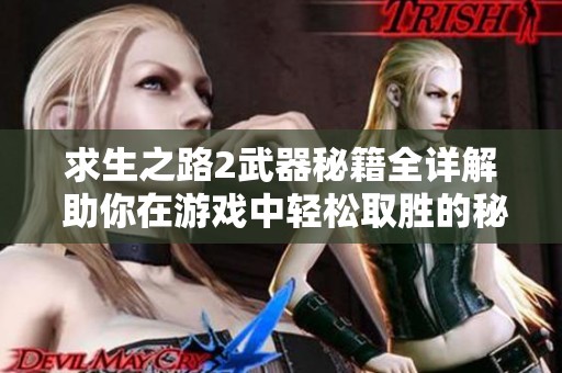 求生之路2武器秘籍全詳解 助你在游戲中輕松取勝的秘訣與技巧