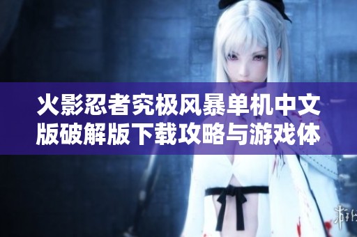 火影忍者究極風(fēng)暴單機(jī)中文版破解版下載攻略與游戲體驗(yàn)分享