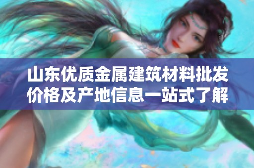 山東優(yōu)質(zhì)金屬建筑材料批發(fā)價格及產(chǎn)地信息一站式了解與采購指南