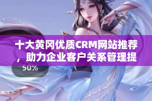 十大黃岡優(yōu)質(zhì)CRM網(wǎng)站推薦,助力企業(yè)客戶(hù)關(guān)系管理提升 十大黃岡優(yōu)質(zhì)CRM網(wǎng)站推薦,助力企業(yè)客戶(hù)關(guān)系管理提升
