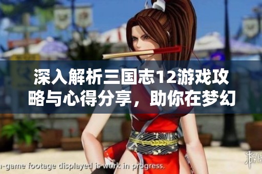 深入解析三國(guó)志12游戲攻略與心得分享，助你在夢(mèng)幻世界中戰(zhàn)無(wú)不勝