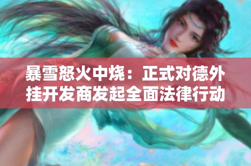 暴雪怒火中燒：正式對德外掛開發(fā)商發(fā)起全面法律行動維護(hù)《守望先鋒》公正性