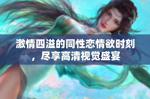 激情四溢的同性戀情欲時刻，盡享高清視覺盛宴
