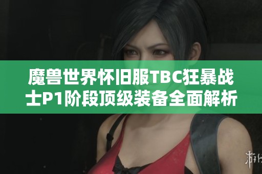 魔獸世界懷舊服TBC狂暴戰(zhàn)士P1階段頂級(jí)裝備全面解析與推薦