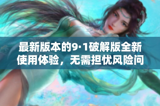 最新版本的9·1破解版全新使用體驗，無需擔(dān)憂風(fēng)險問題