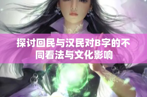 探討回民與漢民對(duì)B字的不同看法與文化影響