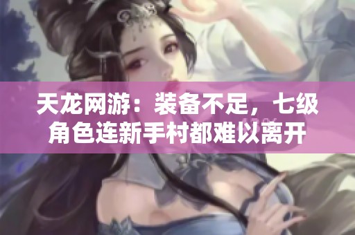 天龍網(wǎng)游：裝備不足，七級角色連新手村都難以離開