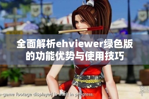 全面解析ehviewer綠色版的功能優(yōu)勢與使用技巧