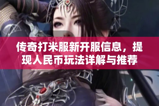 傳奇打米服新開(kāi)服信息，提現(xiàn)人民幣玩法詳解與推薦