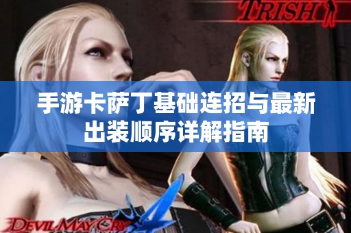手游卡薩丁基礎(chǔ)連招與最新出裝順序詳解指南