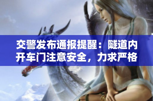 交警發(fā)布通報(bào)提醒：隧道內(nèi)開(kāi)車(chē)門(mén)注意安全，力求嚴(yán)格執(zhí)行管理措施
